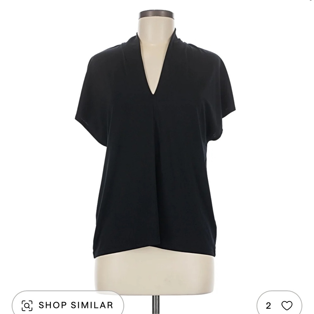 Elegant Black Short Sleeve Blouse